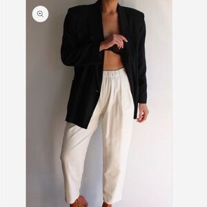 NA NIN LENA RAW SILK PANT MEDIUM CREAM